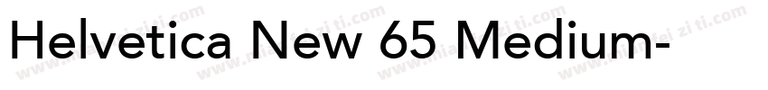 Helvetica New 65 Medium字体转换